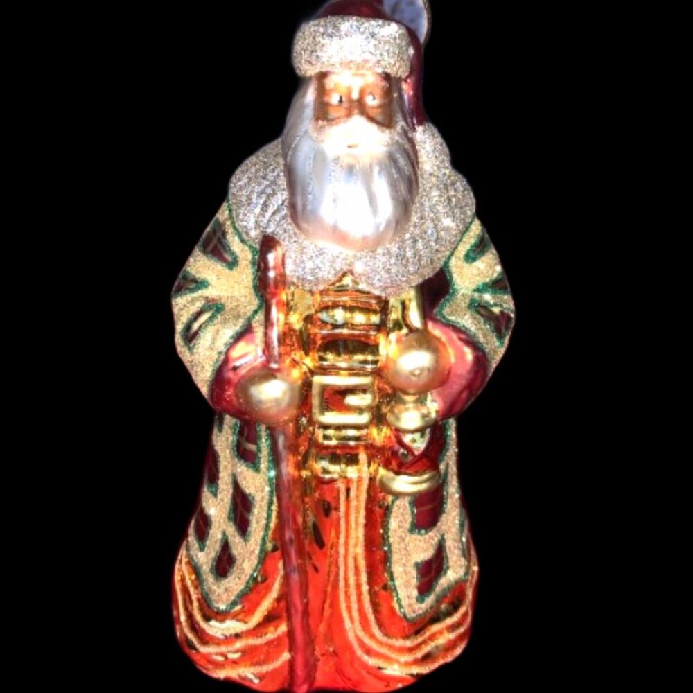 Vintage Hand Crafted Santa Clause Ornament